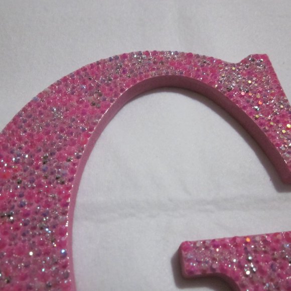 Pink Bling Letter G. - Picture 3 of 5